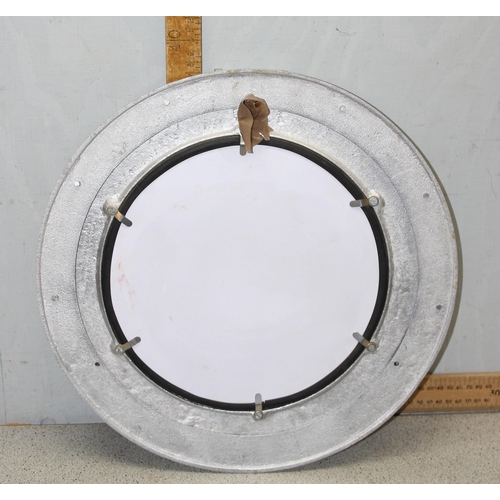 443 - Porthole style mirror, approx 40cm in diameter