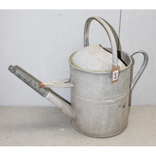 305 - 3 vintage galvanised watering cans to inc Beldray