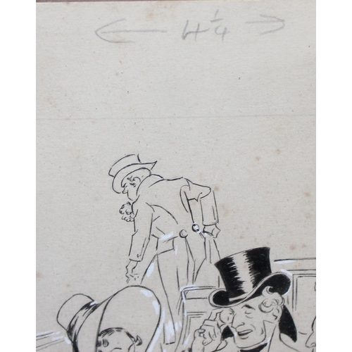 495 - Helen Madeleine Mckie (1889-1957), an original pen and ink cartoon entitled 