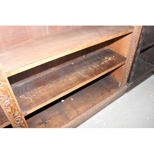 3 - An impressive late 19th century or early 20th century English antique Jacobean influence oak double ... 