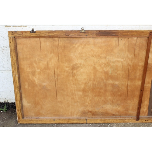 400 - An extremely large gilt framed wall mirror, approx 230cm x 90cm