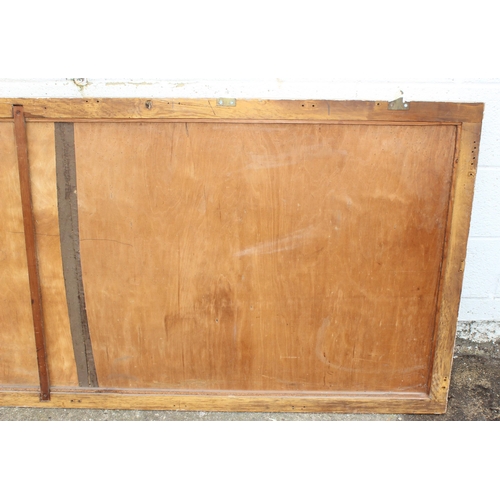 400 - An extremely large gilt framed wall mirror, approx 230cm x 90cm