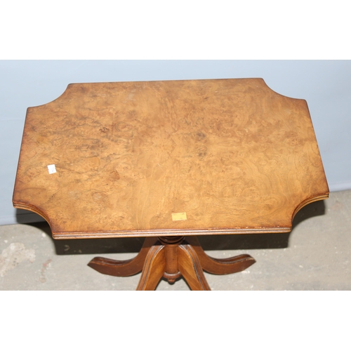 46 - 2 small antique style tables, the largest approx 53cm x 48cm