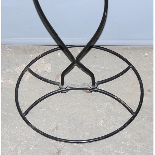 137 - A vintage wrought metal Häpen valet stand by Ehlén Johansson for IKEA, seemingly unmarked, approx 18... 