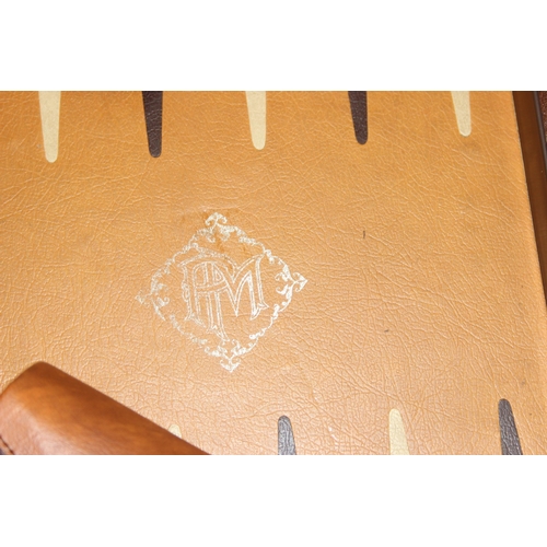 1503A - Phillip Martyn cased vintage backgammon set