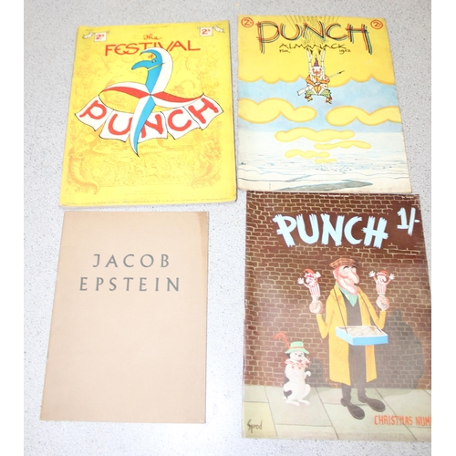 560 - Qty of assorted vintage 1950's Punch magazines and other ephemera