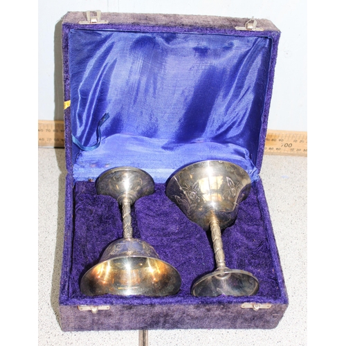 1022 - Qty of metalware to incl some silver plate, gross weight approx 11.5kg