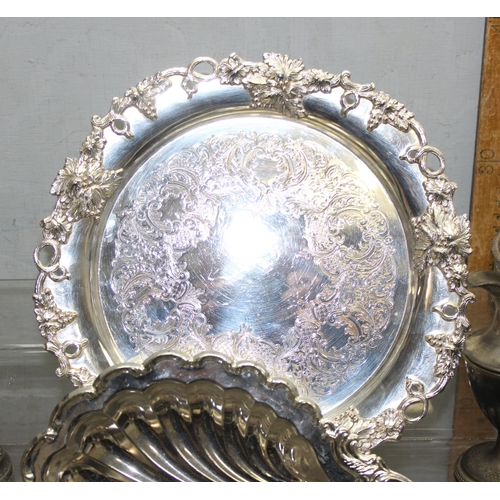 1039 - Qty of antique and later silver plated items, approx 6.7kg gross