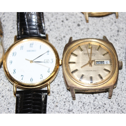 1310 - Qty of vintage watches to incl Ingersoll and Timex