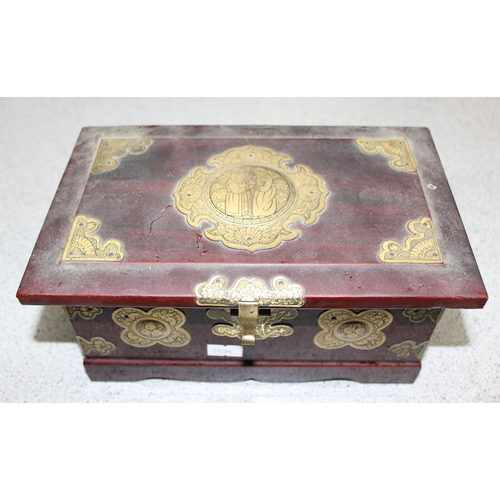 282 - Qty of wooden boxes, to incl carved and inlaid examples