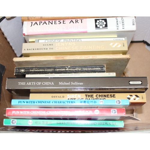 515 - 2 boxes of art related books many with and Oriental theme