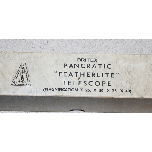 684 - Britex Pancratic 'Featherlite' telescope in original box