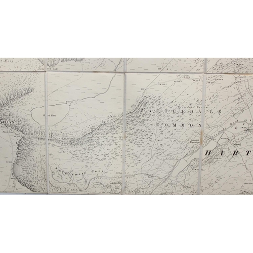 557 - 3 rare early 20th century linen backed folding OS maps of Westmorland / Cumberland by J & H Bell ltd... 