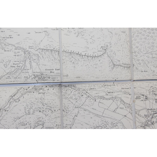 557 - 3 rare early 20th century linen backed folding OS maps of Westmorland / Cumberland by J & H Bell ltd... 