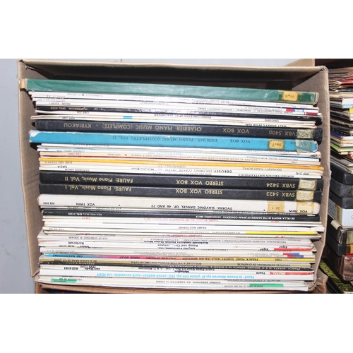 600A - 6 boxes of assorted vintage vinyl records