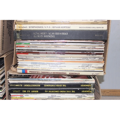 601A - 6 boxes of assorted vintage vinyl records