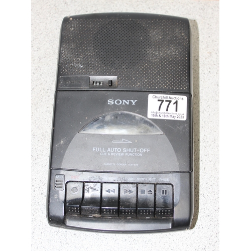 771A - 2 vintage Walkmans to inc a Sony WM-FX415 & Panasonic AQ-R170, a Sony TCM-939 etc