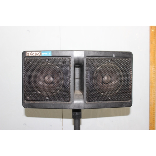 773A - Fostex SP11 Mk II floor standing speaker on stand