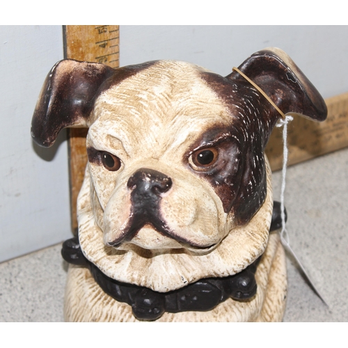 1756A - A vintage style tobacco pot or keepsake pot formed as a dogs' head