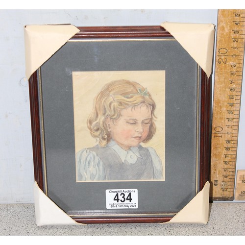 426A - 5 paintings: A large vintage textured print on canvas after John Constable in gilt frame; an early 2... 