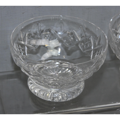 1781 - A set of 8 crystal dessert bowls, likely Stuart Crystal but seemingly unmarked