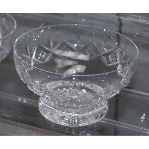 1781 - A set of 8 crystal dessert bowls, likely Stuart Crystal but seemingly unmarked