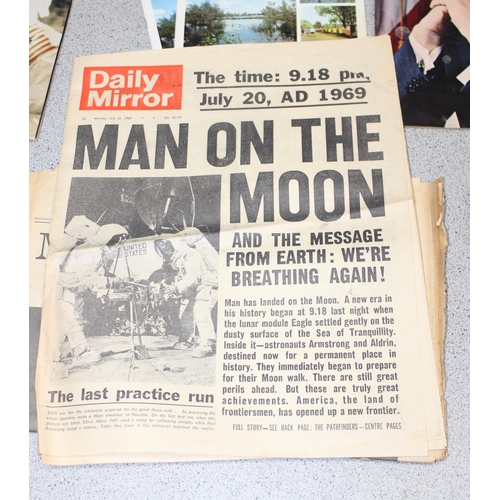 518 - Qty of assorted Moon Landing related ephemera