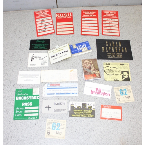 606 - Large qty. of music related ephemera to include tour programs for Madonna & Tom Jones