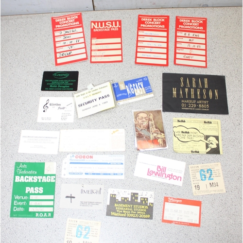 606 - Large qty. of music related ephemera to include tour programs for Madonna & Tom Jones