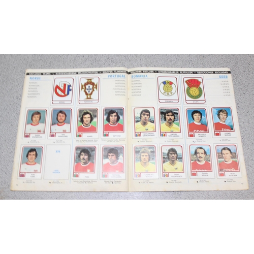 710 - A partially complete Panini World Cup 1978 sticker album, an AVA Football Special 79 album with some... 