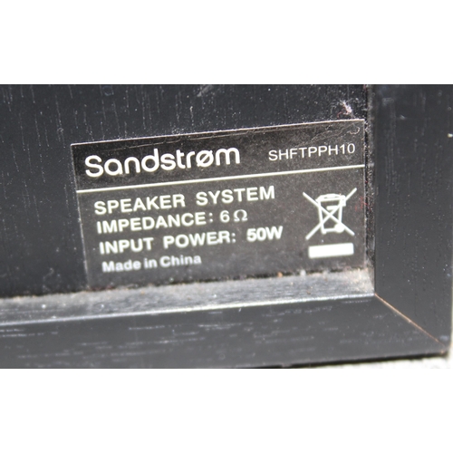 769 - Sandstrom sound system including speakers and CD player model number SHFTPPH10