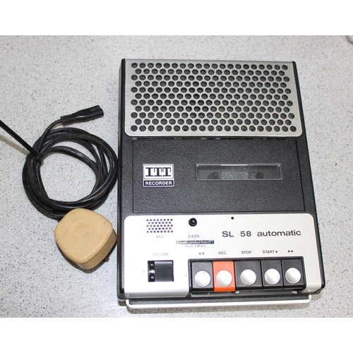 775 - Qty of vintage audio equipment to include Binatone Memocorder & Philips RR333 Radiorecorder