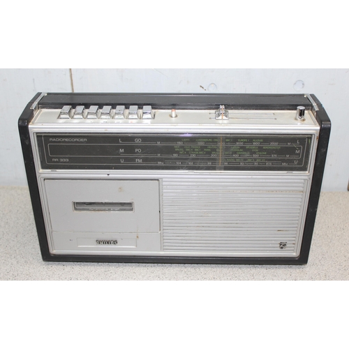 775 - Qty of vintage audio equipment to include Binatone Memocorder & Philips RR333 Radiorecorder