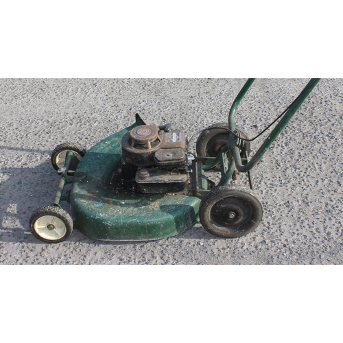 340 - Vintage orchard lawn mower with Briggs & Stratton petrol engine