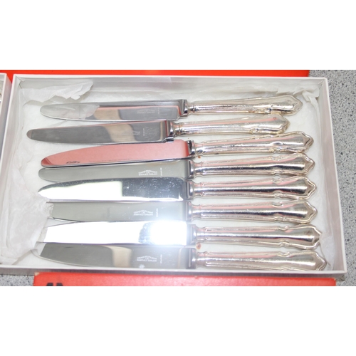 1012 - Large qty of Cooper Brothers 'Dubarry' pattern silver-plated cutlery, some in boxes, approx 5.5kg gr... 