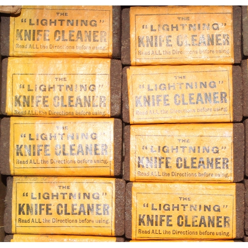 1730A - Large qty of Wellington knife polish and 'Lightning' knife cleaner blocks (new-old stock)