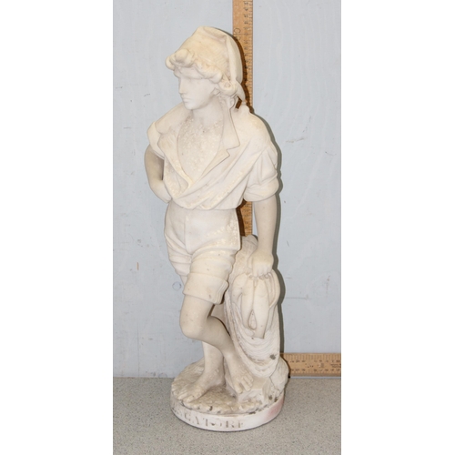 1638 - Cesare Lapini (1848-1893), a late 19th century Italian Grand Tour carved marble statue entitled 