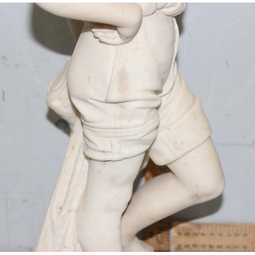 1638 - Cesare Lapini (1848-1893), a late 19th century Italian Grand Tour carved marble statue entitled 