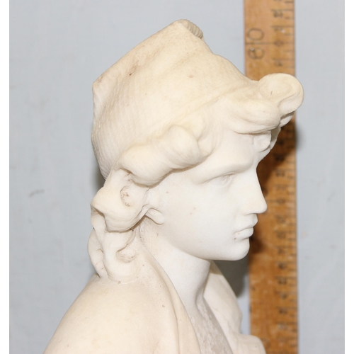 1638 - Cesare Lapini (1848-1893), a late 19th century Italian Grand Tour carved marble statue entitled 