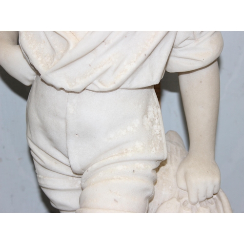 1638 - Cesare Lapini (1848-1893), a late 19th century Italian Grand Tour carved marble statue entitled 