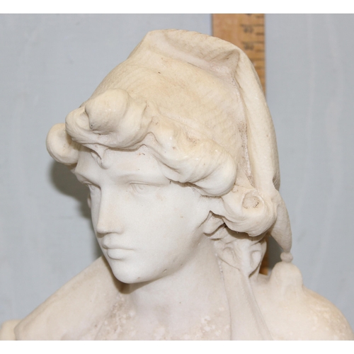 1638 - Cesare Lapini (1848-1893), a late 19th century Italian Grand Tour carved marble statue entitled 