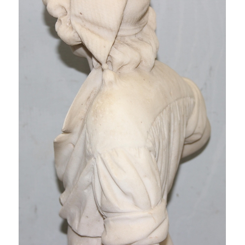 1638 - Cesare Lapini (1848-1893), a late 19th century Italian Grand Tour carved marble statue entitled 