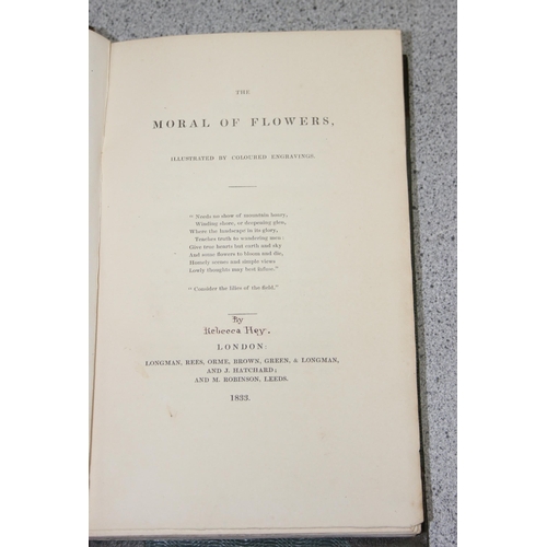 500 - The Moral of Flowers by Rebecca Hey, 1st edition published 1833 Updsted condition report: 6 missing ... 