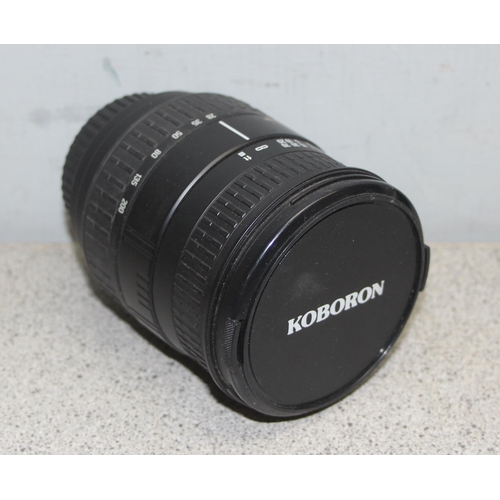 660 - Qty of cameras/odds to incl Canon EF-M and a Koboron lens