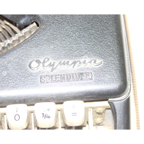 672 - Vintage Olympia Splendid 99 typewriter