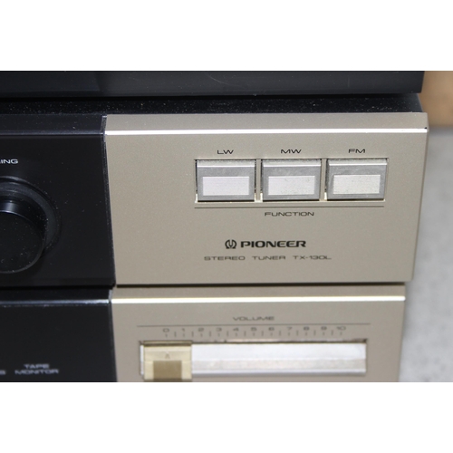 756 - Pioneer CT-330 cassette deck, tuner TX130L and amplifier SA-130 hifi separates