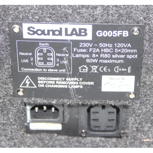 759 - Soundlab 8 lamp light box with sound to light function, G005FB