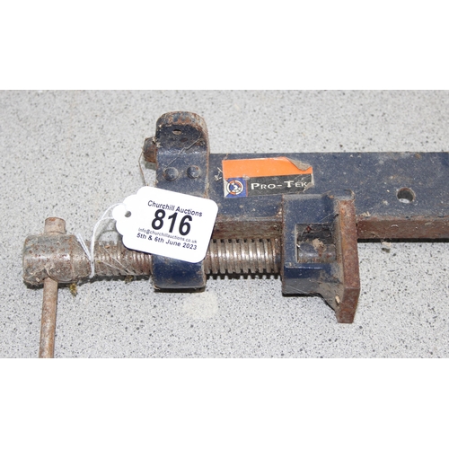 816 - A pair of Pro-Tek sash clamps, approx 122cm long