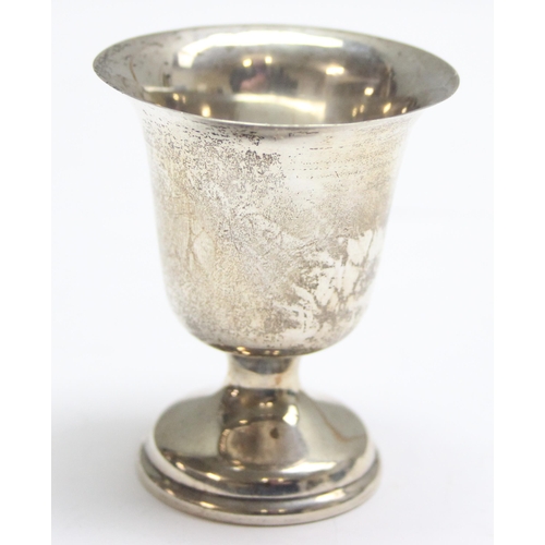 1045 - A silver egg cup, Birmingham 1930, approx 36.26g gross