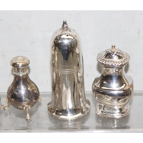 1049 - Qty of antique and later silver plated cruet sets etc